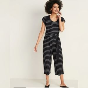 Tie Belt Dolman Sleeve Jumpsuit M